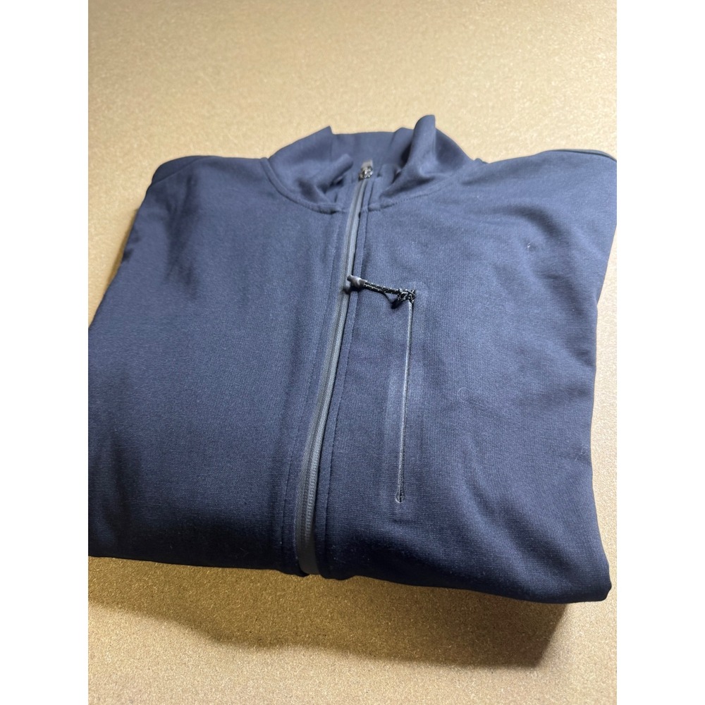 Mack Weldon Mens Radius‎ Flex Full Zip Jacket Black Large Recycled Performance